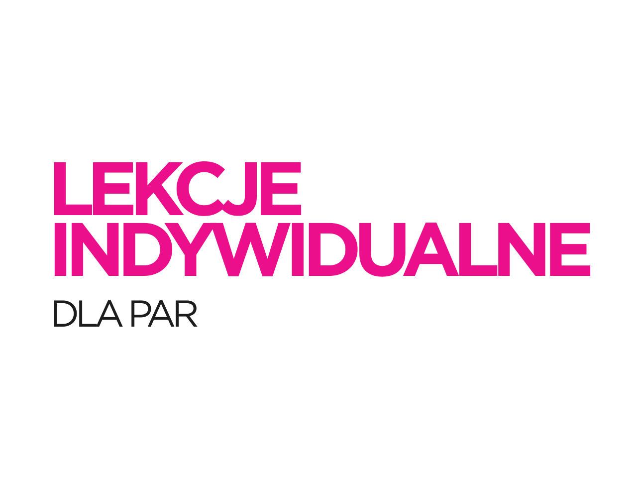 Lekcje indywidualne - pary Żywiec